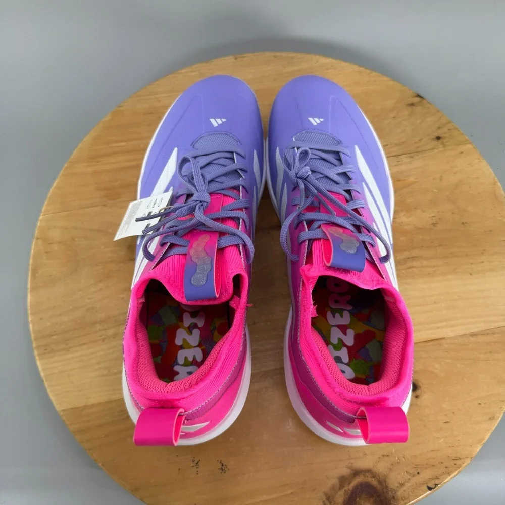 adidas Adizero Impact TPU Mens Size 12 Candy Pack Sour Worms Lucid Pink Purple